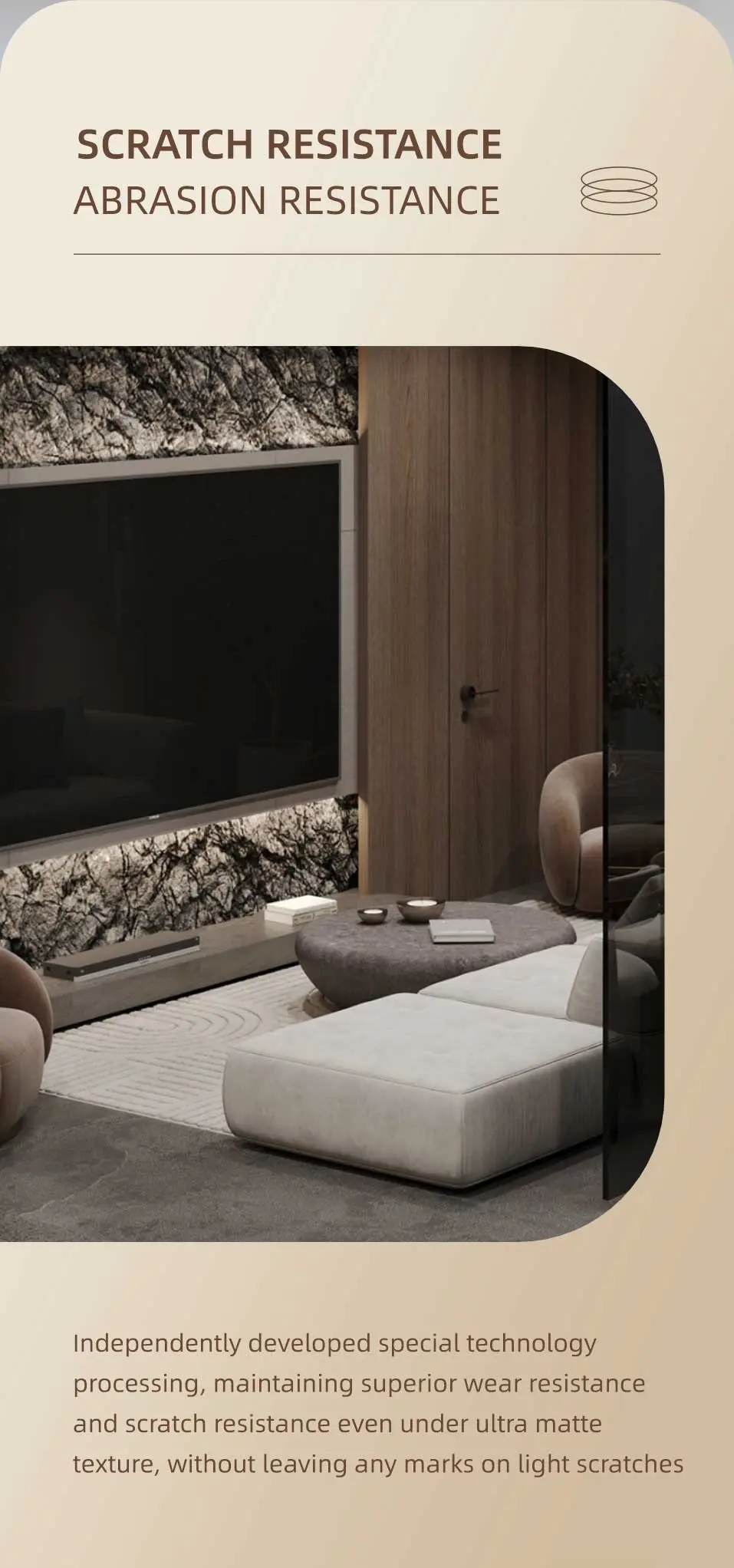 Wood Panel With Pp Film For Household Interior