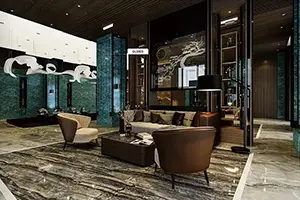 Non auto-adhasive marmore PVC / pet film volumine