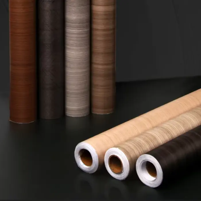 Lignum frumenti PVC exornantur film volumine